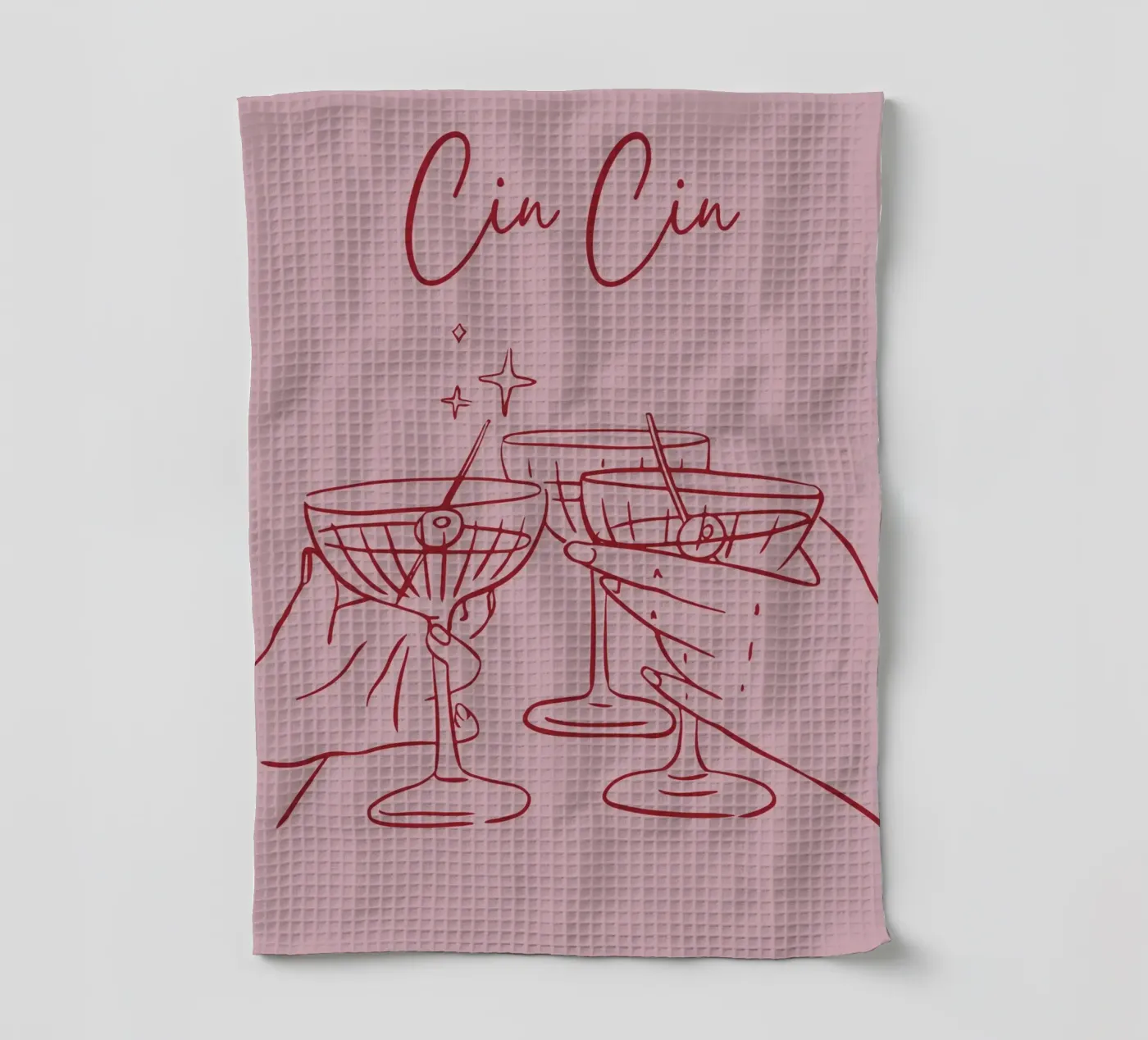 Cin Cin canovaccio da cucina da pdigitalprints