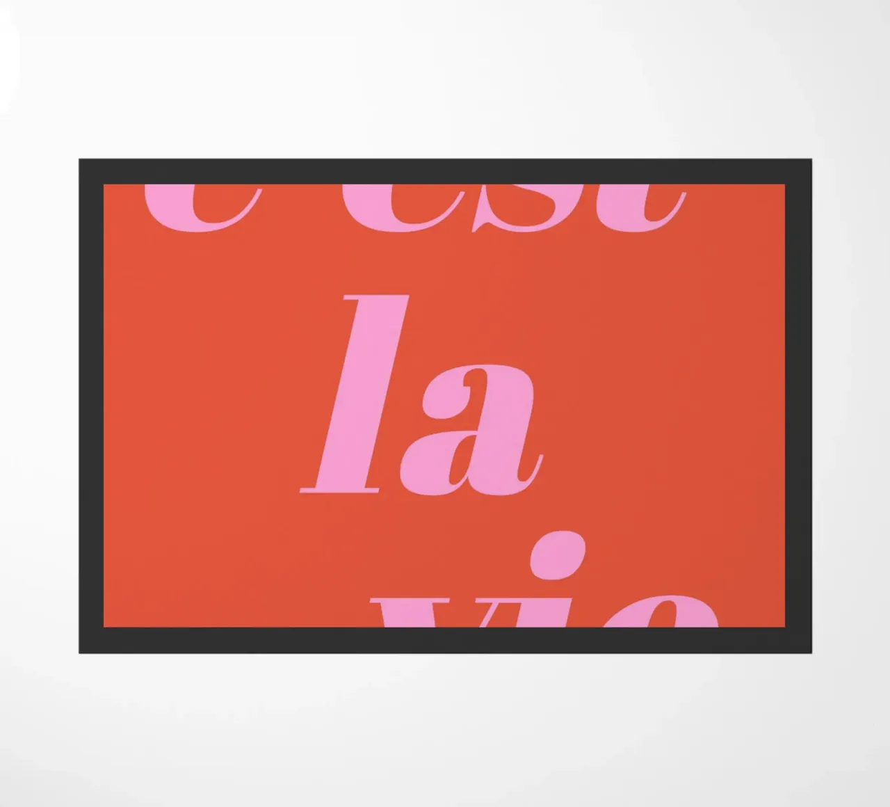 Questa è la vita zerbino da pdigitalprints