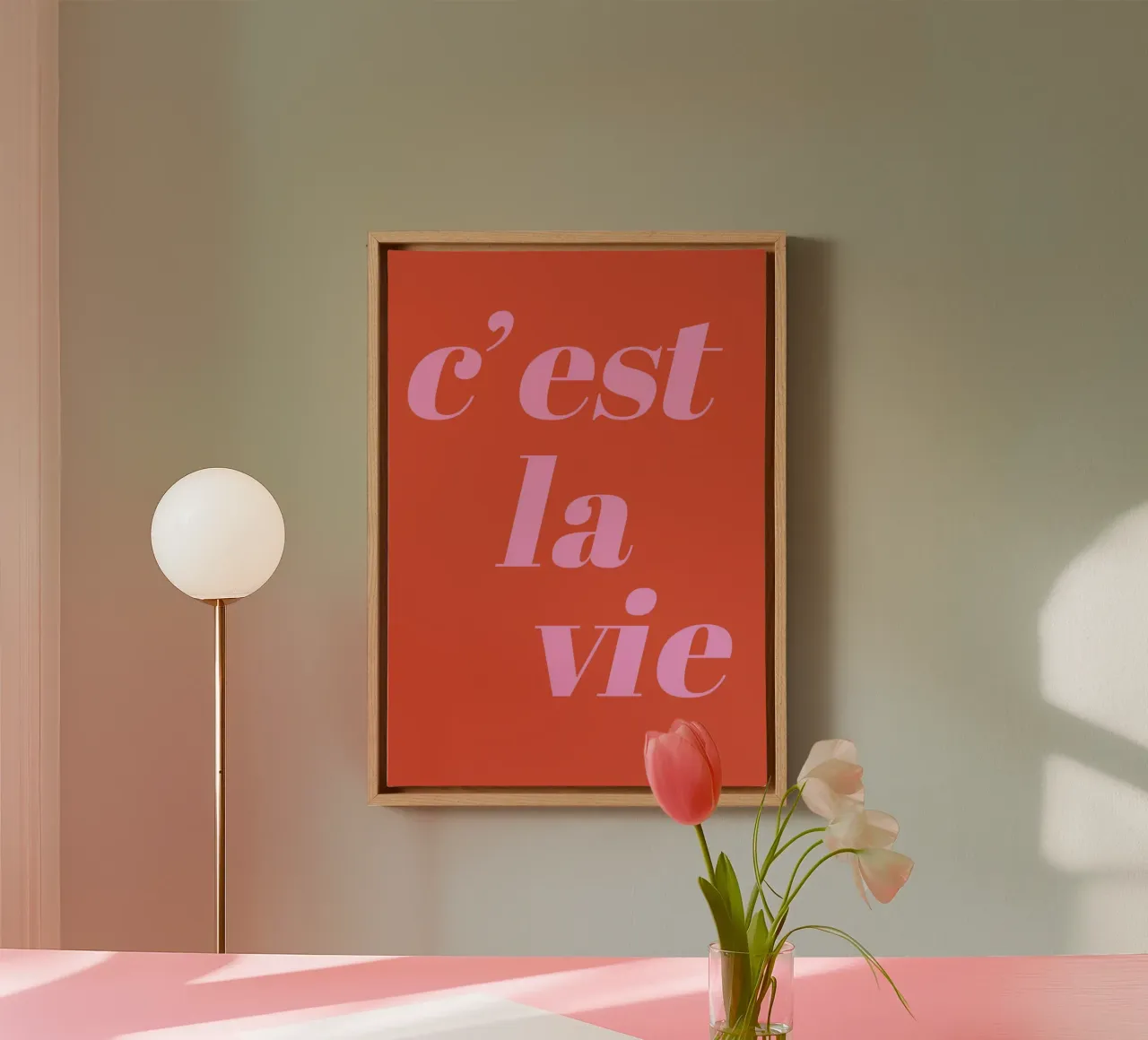 Questa è la vita tela con Cornice a cassetta da pdigitalprints