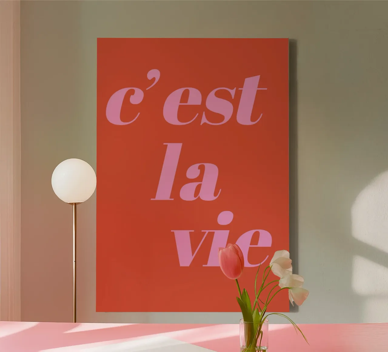 Questa è la vita tela con Cornice a cassetta da pdigitalprints