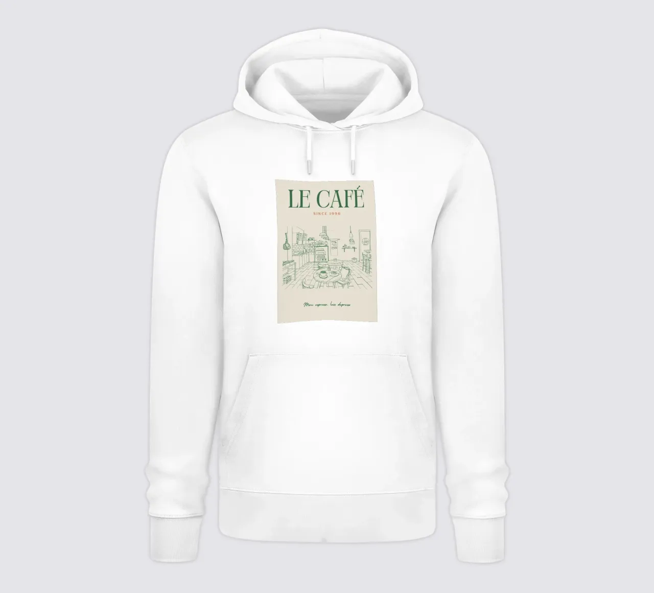 Caffè d'epoca felpa con cappuccio da pdigitalprints