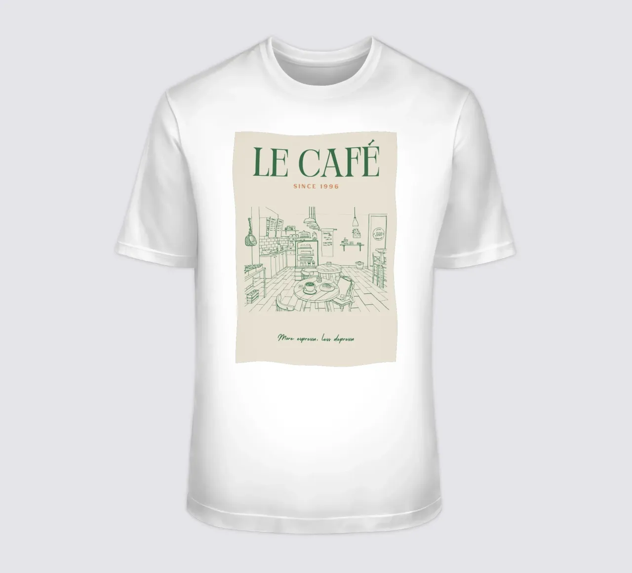 Caffè d'epoca t-shirt da pdigitalprints