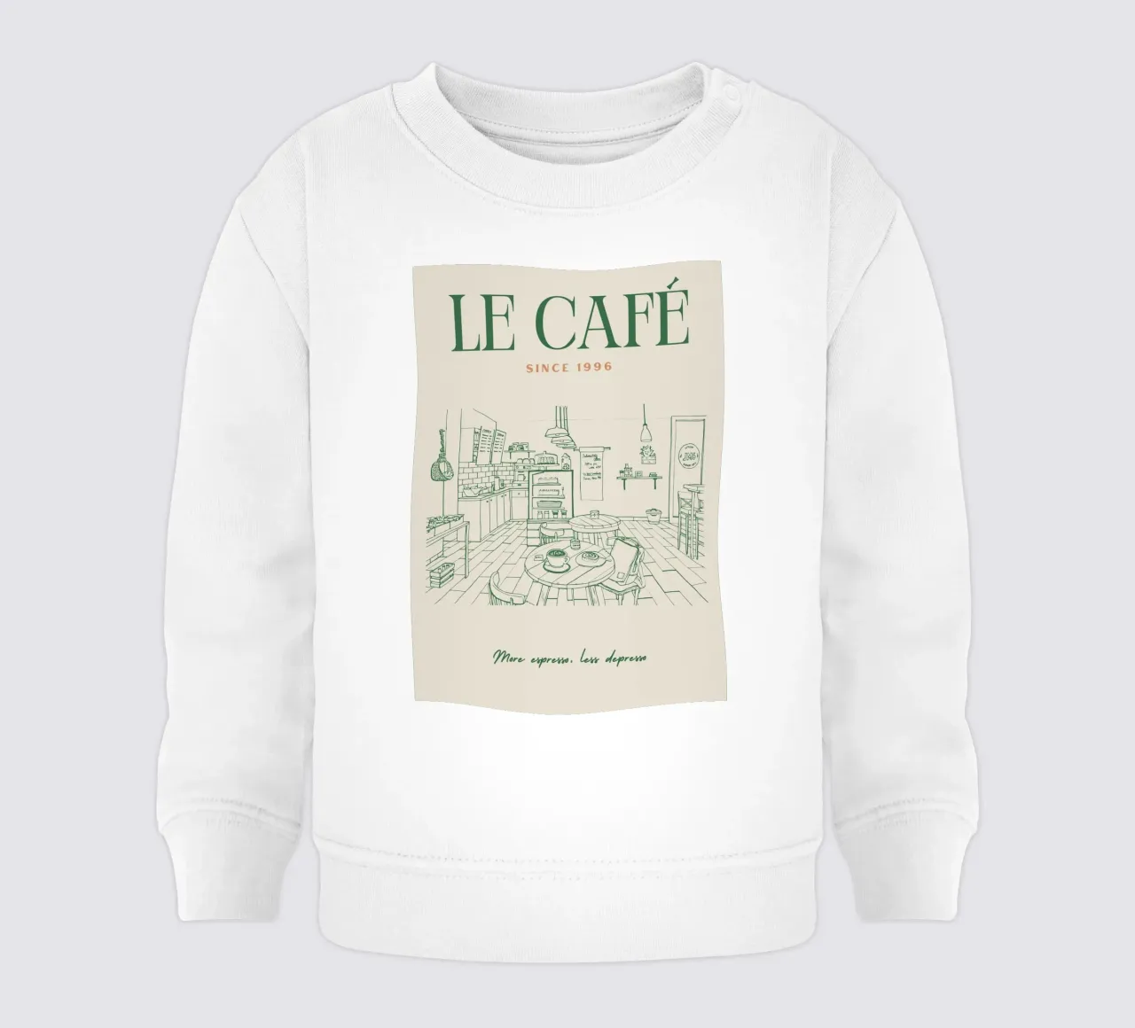 Caffè d'epoca felpa neonato da pdigitalprints