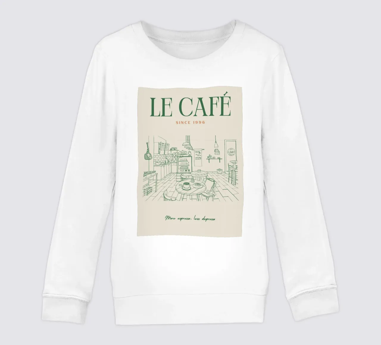 Caffè d'epoca felpa bambino da pdigitalprints
