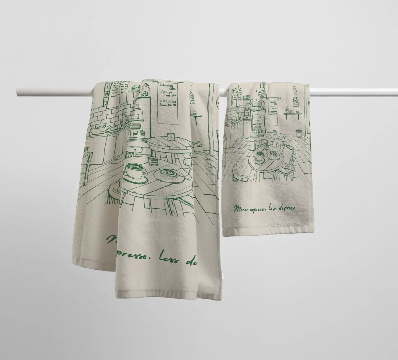 Caffè d'epoca asciugamano da bagno da pdigitalprints