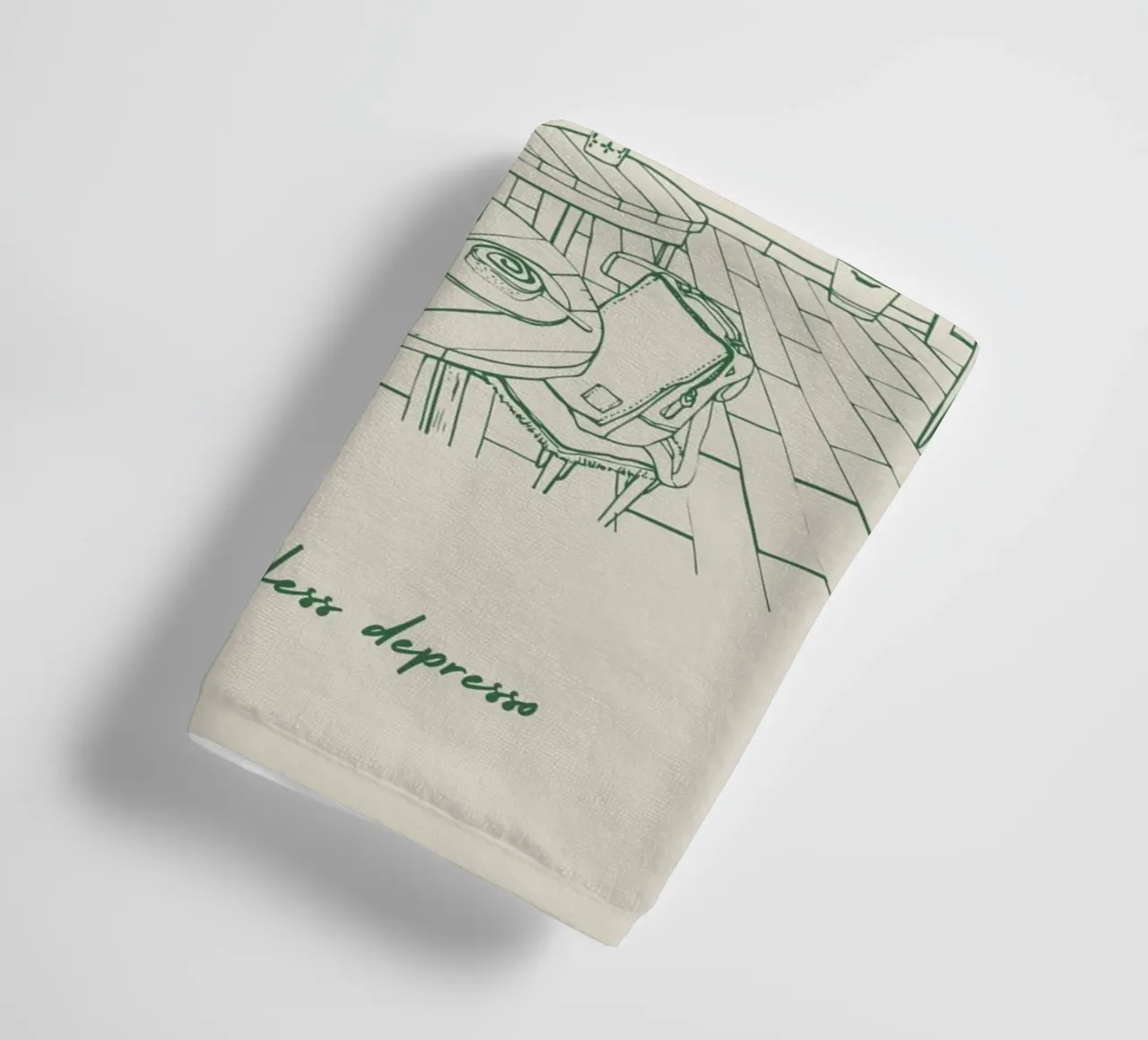 Caffè d'epoca asciugamano da bagno da pdigitalprints