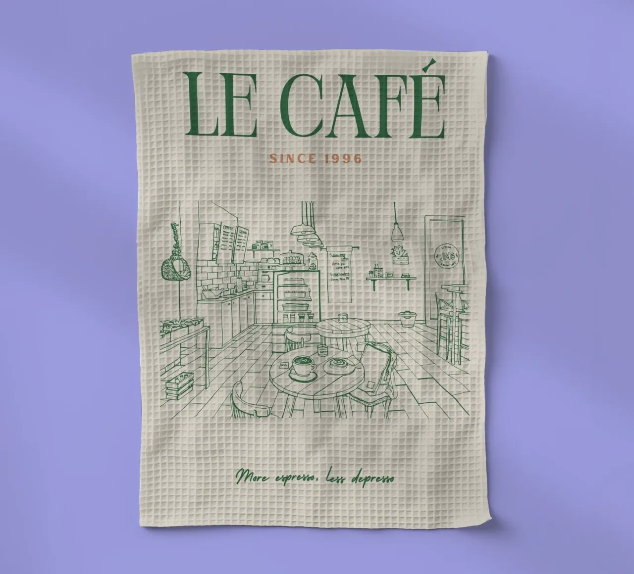 Caffè d'epoca canovaccio da cucina da pdigitalprints