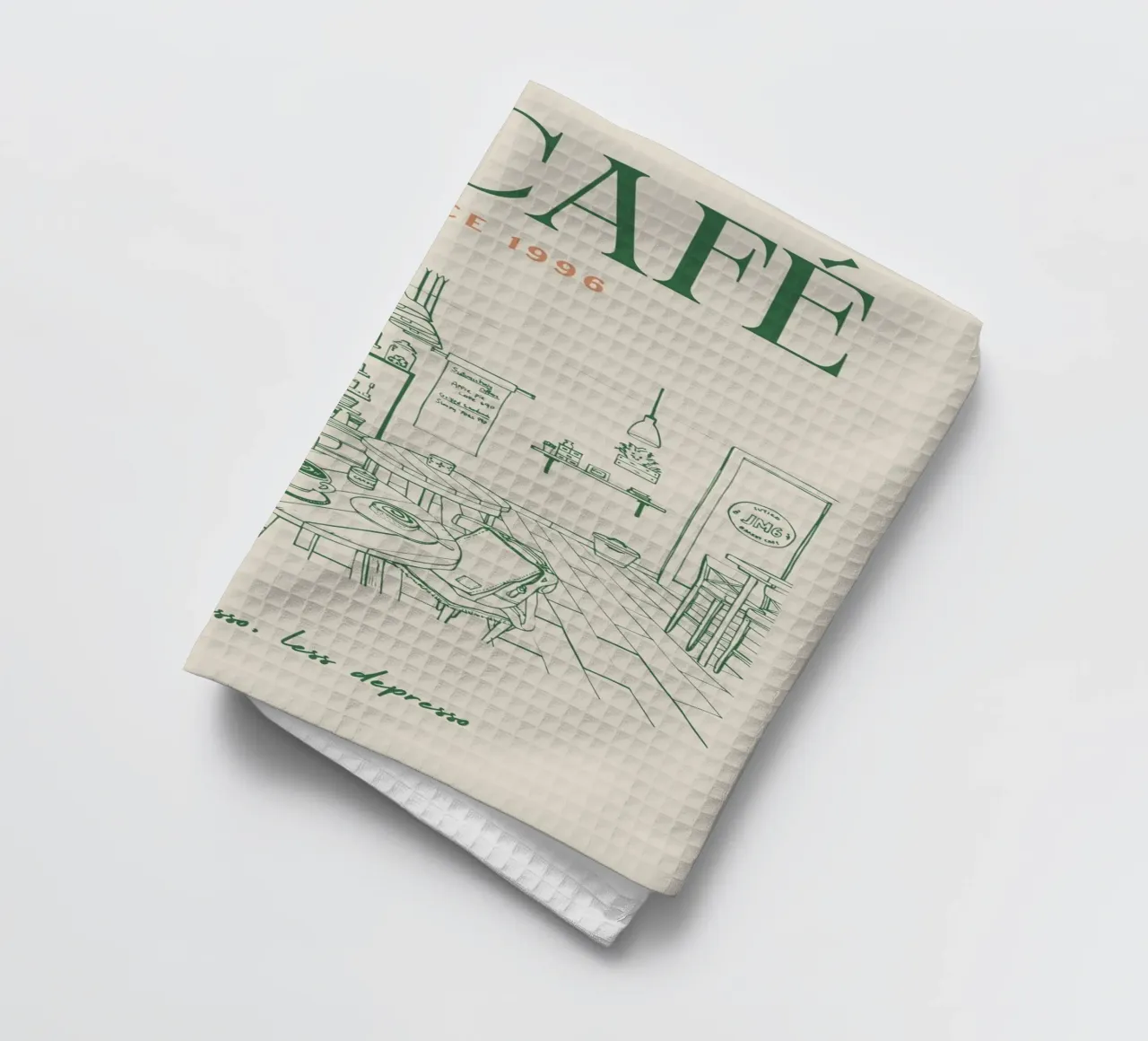 Caffè d'epoca canovaccio da cucina da pdigitalprints