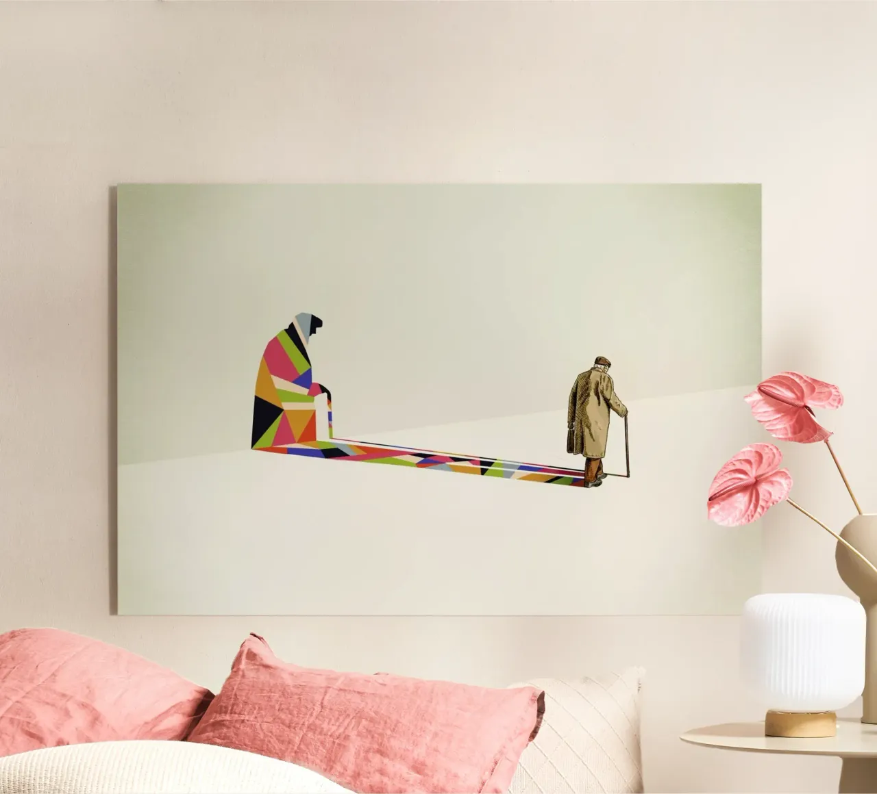 Walking Shadow - Old Man plexiglass da Jason Ratliff