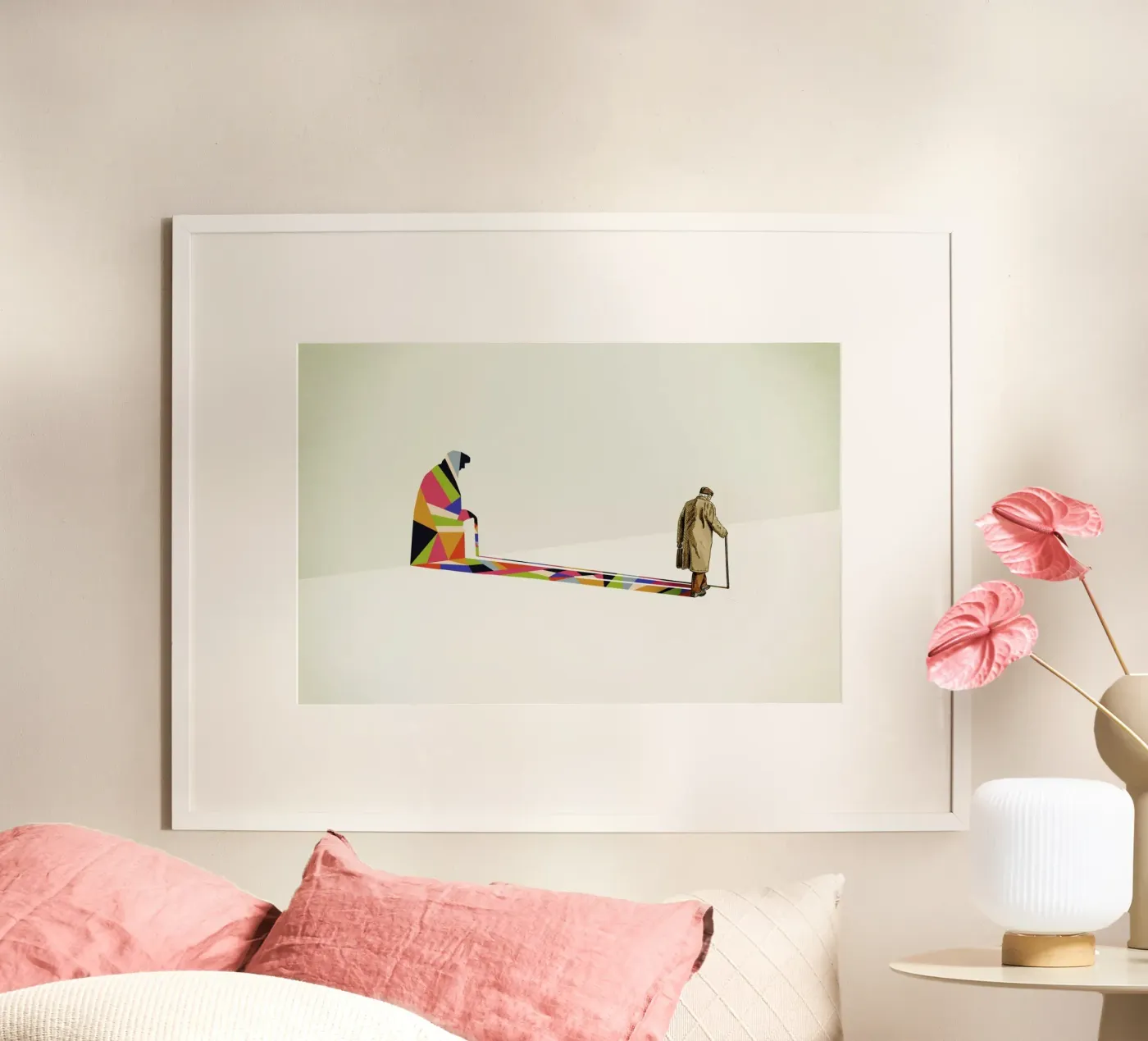 Walking Shadow - Old Man poster by Jason Ratliff