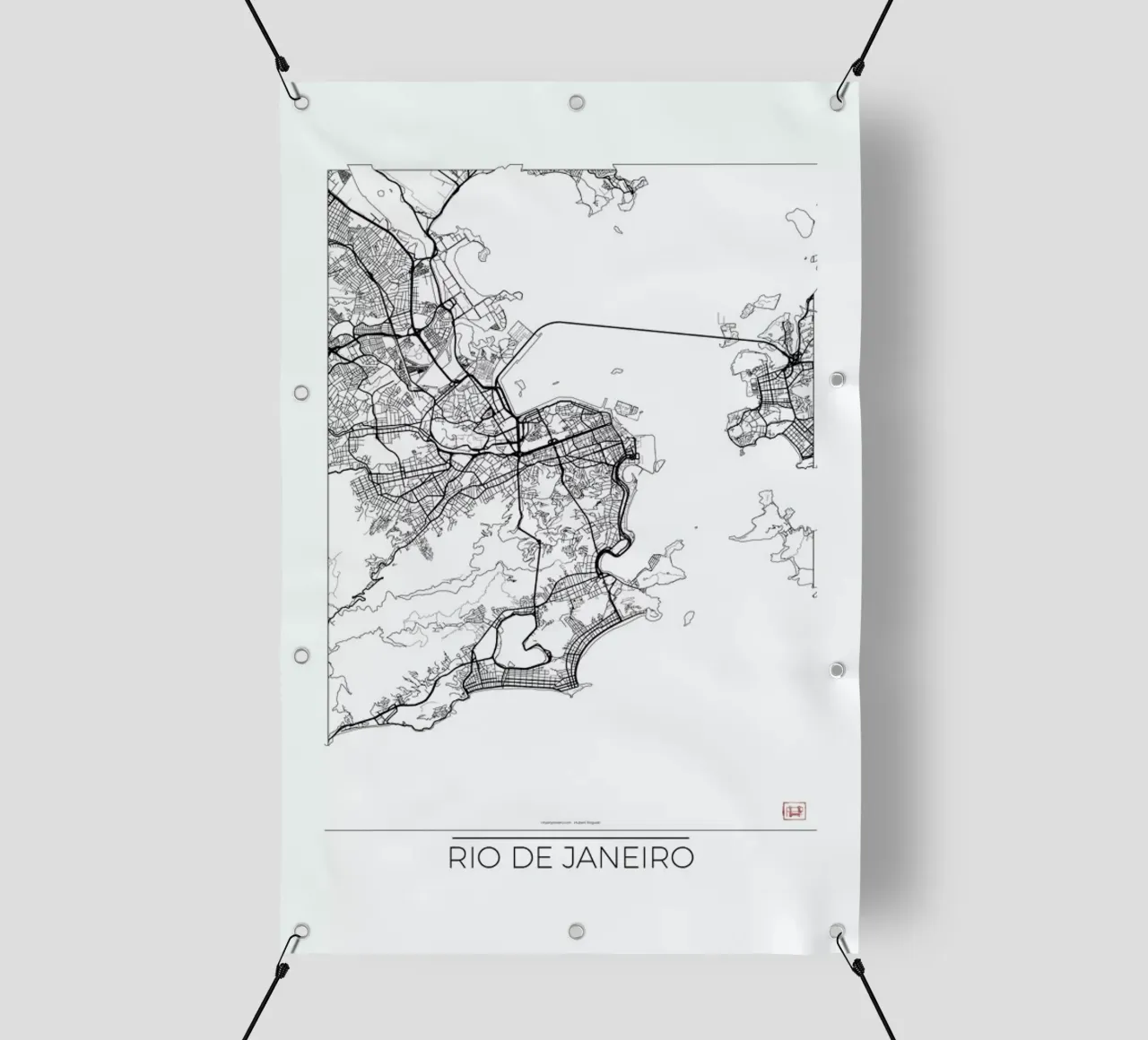 Rio de Janeiro Minimal telo in pvc da Hubert Roguski