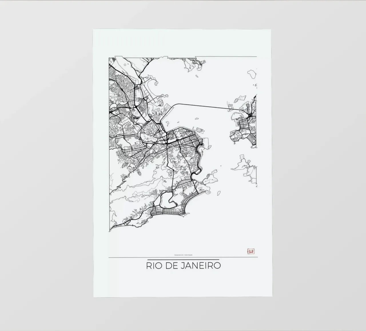 Rio de Janeiro Minimal telo in pvc da Hubert Roguski