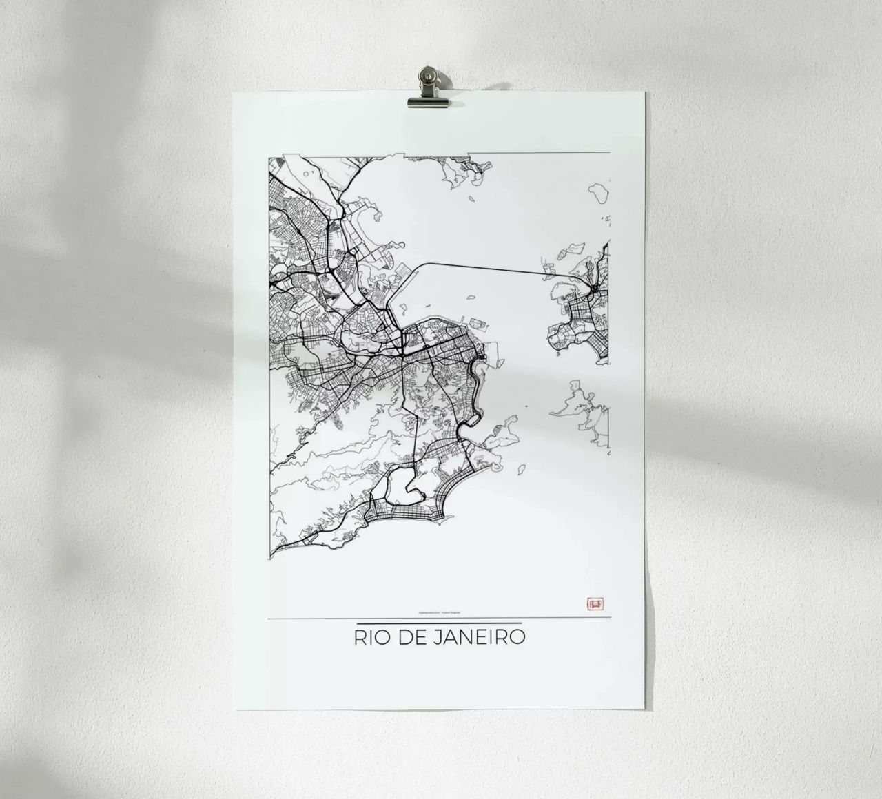 Rio de Janeiro Minimal poster de Hubert Roguski