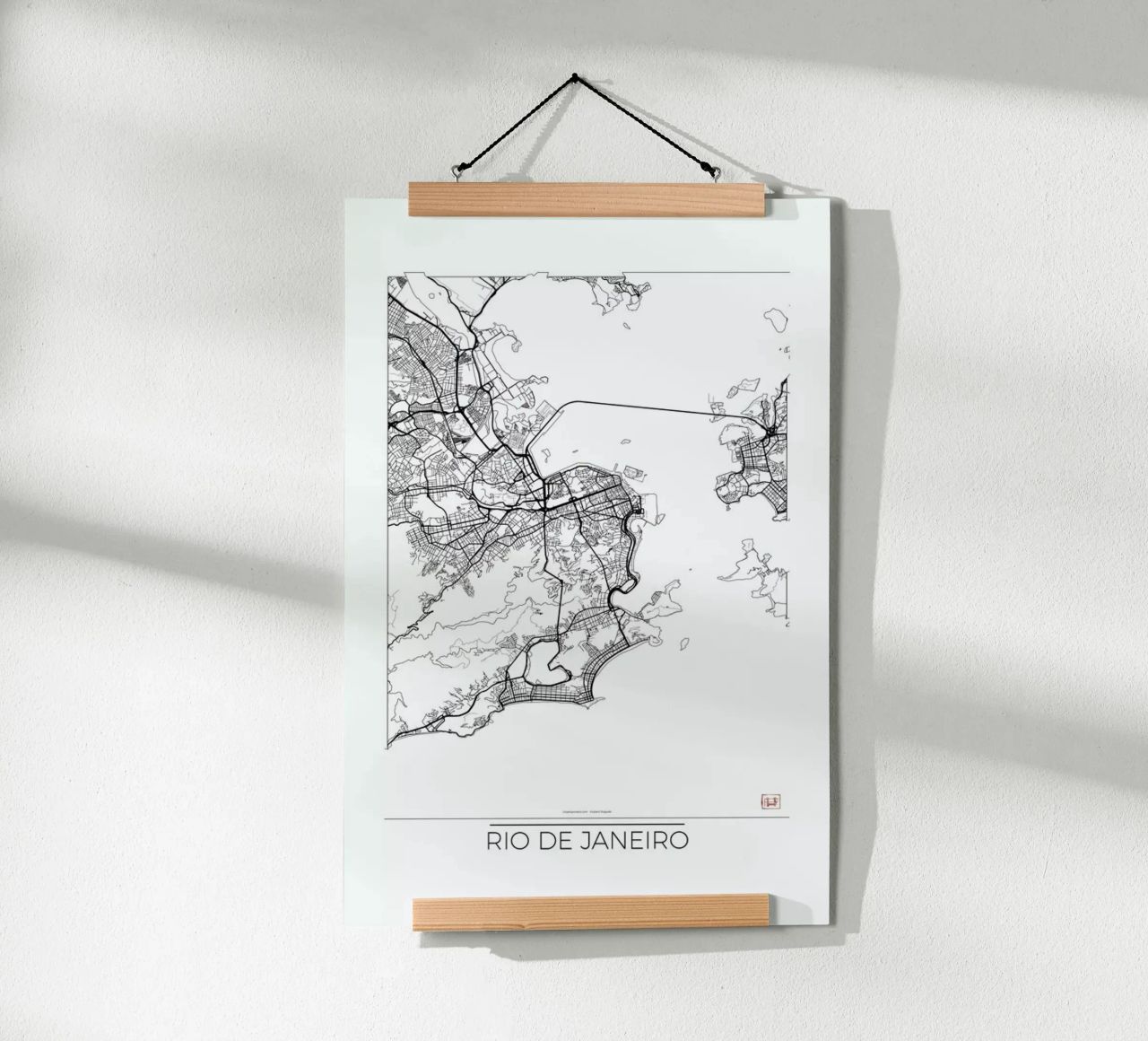 Rio de Janeiro Minimal poster de Hubert Roguski