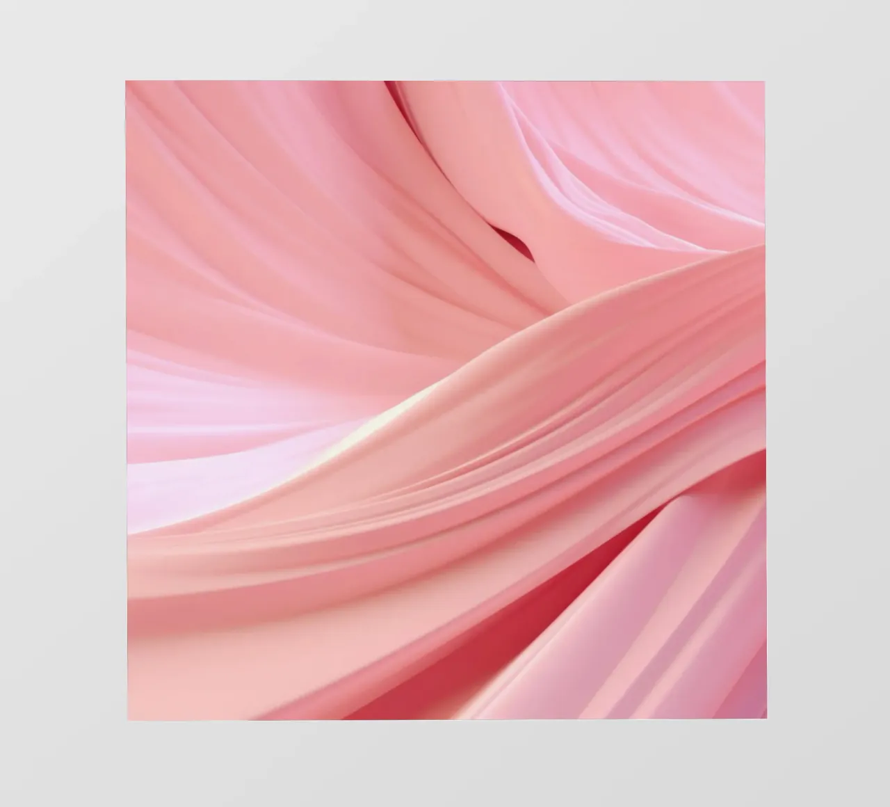 Modern Abstract Waves Texture Blush Pink backlit film by Modern Muse