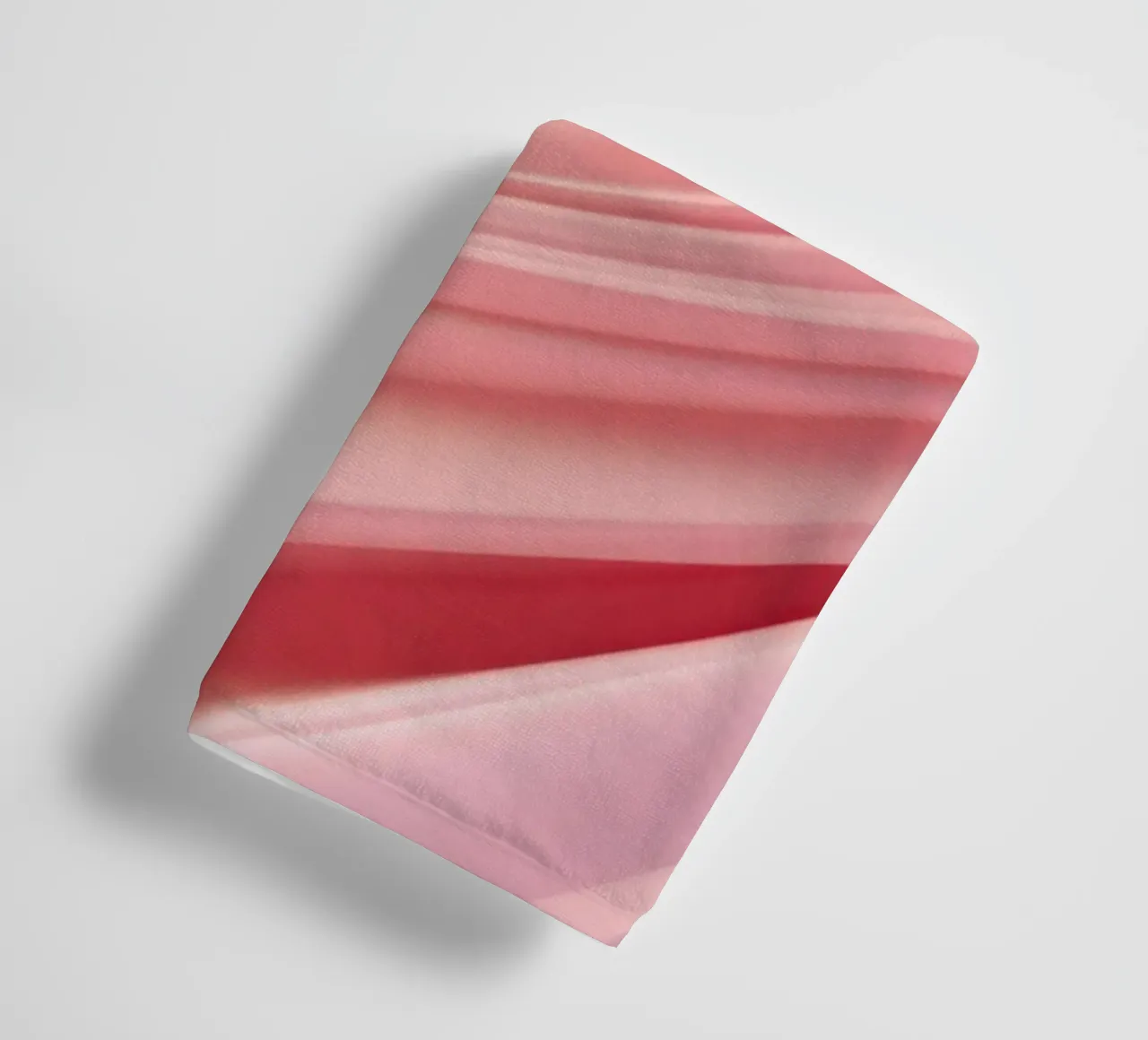 Modern Abstract Waves Texture Blush Pink towel by Modern Muse
