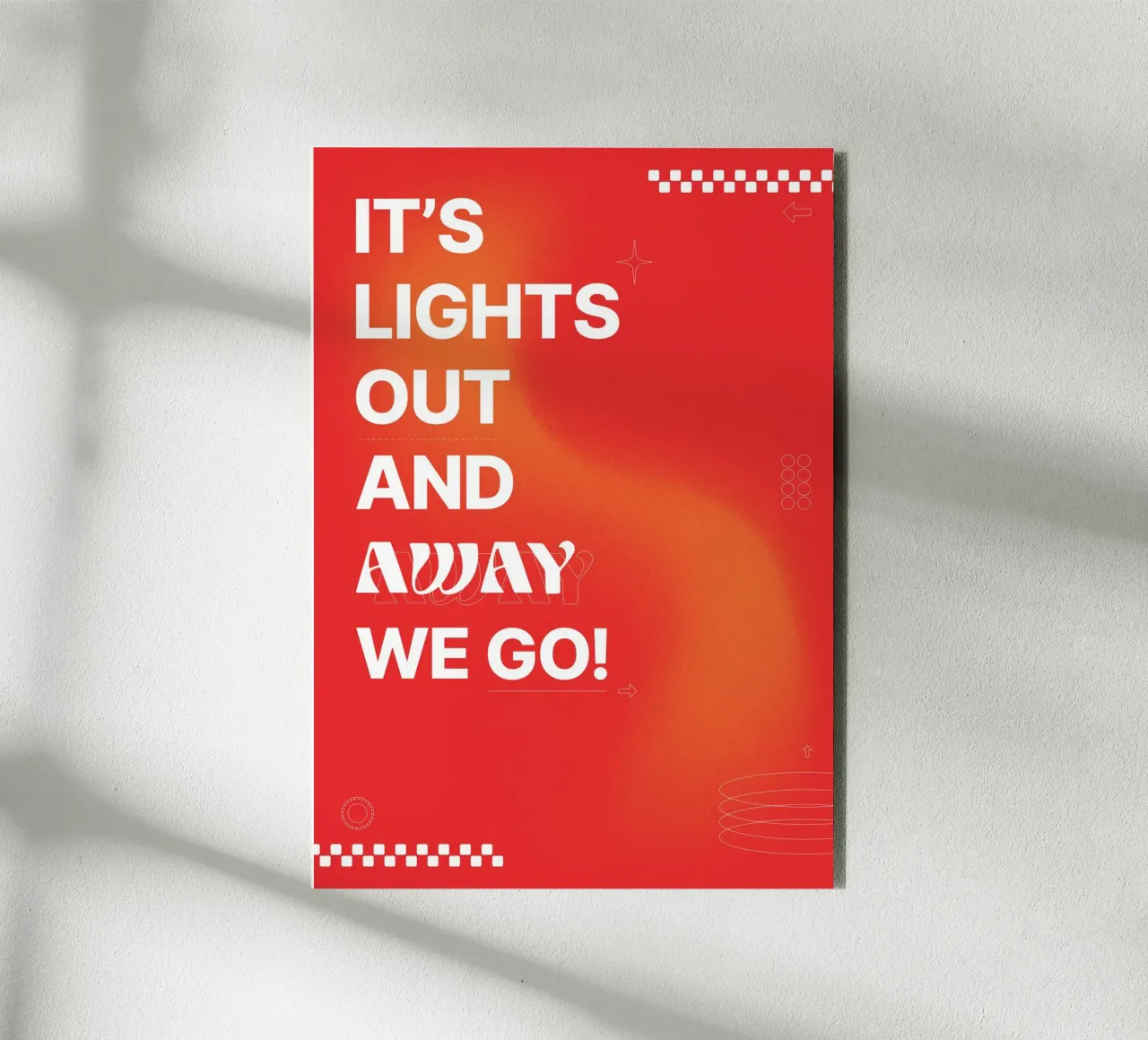 Its Lights Out F1 alluminio dibond da OkleoStudio