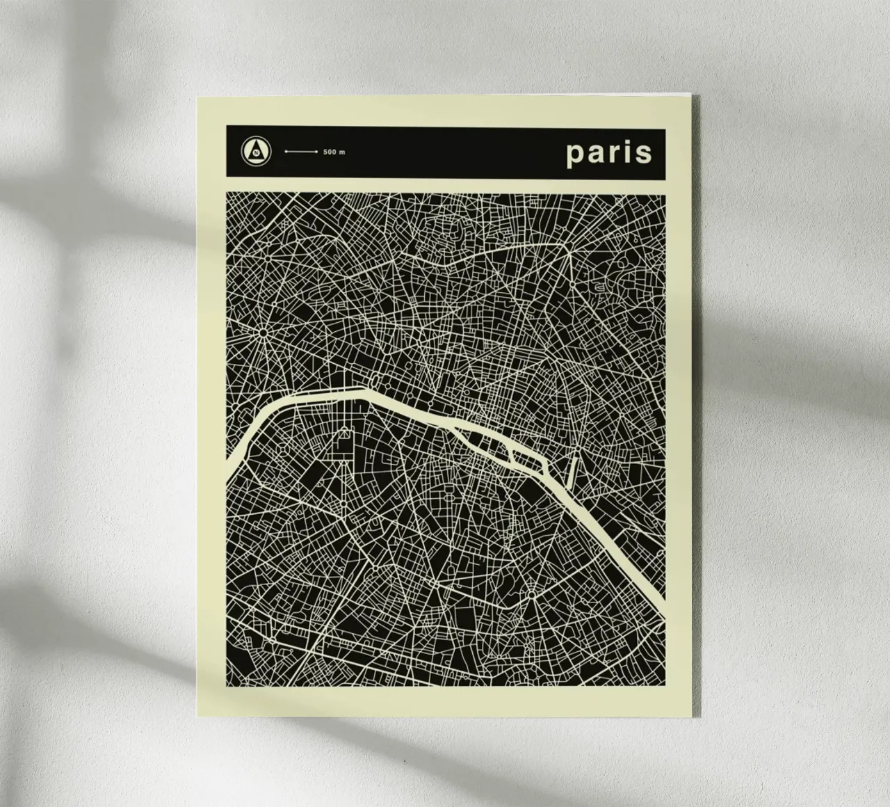 Mappa di Parigi plexiglass da Jazzberry Blue