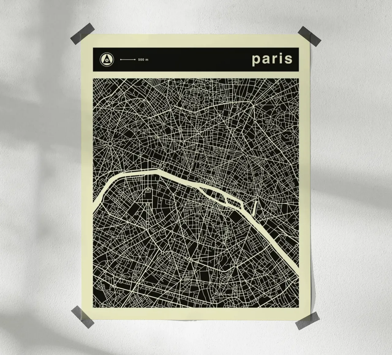 Paris Map poster by Jazzberry Blue