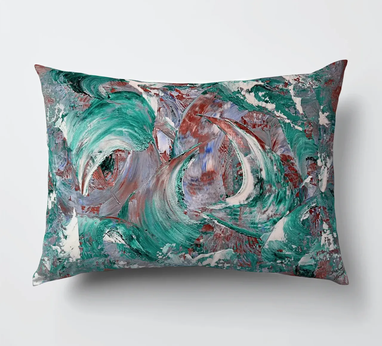 AQUATIC SHOW cuscino da Thierry Vobmann Abstract painting