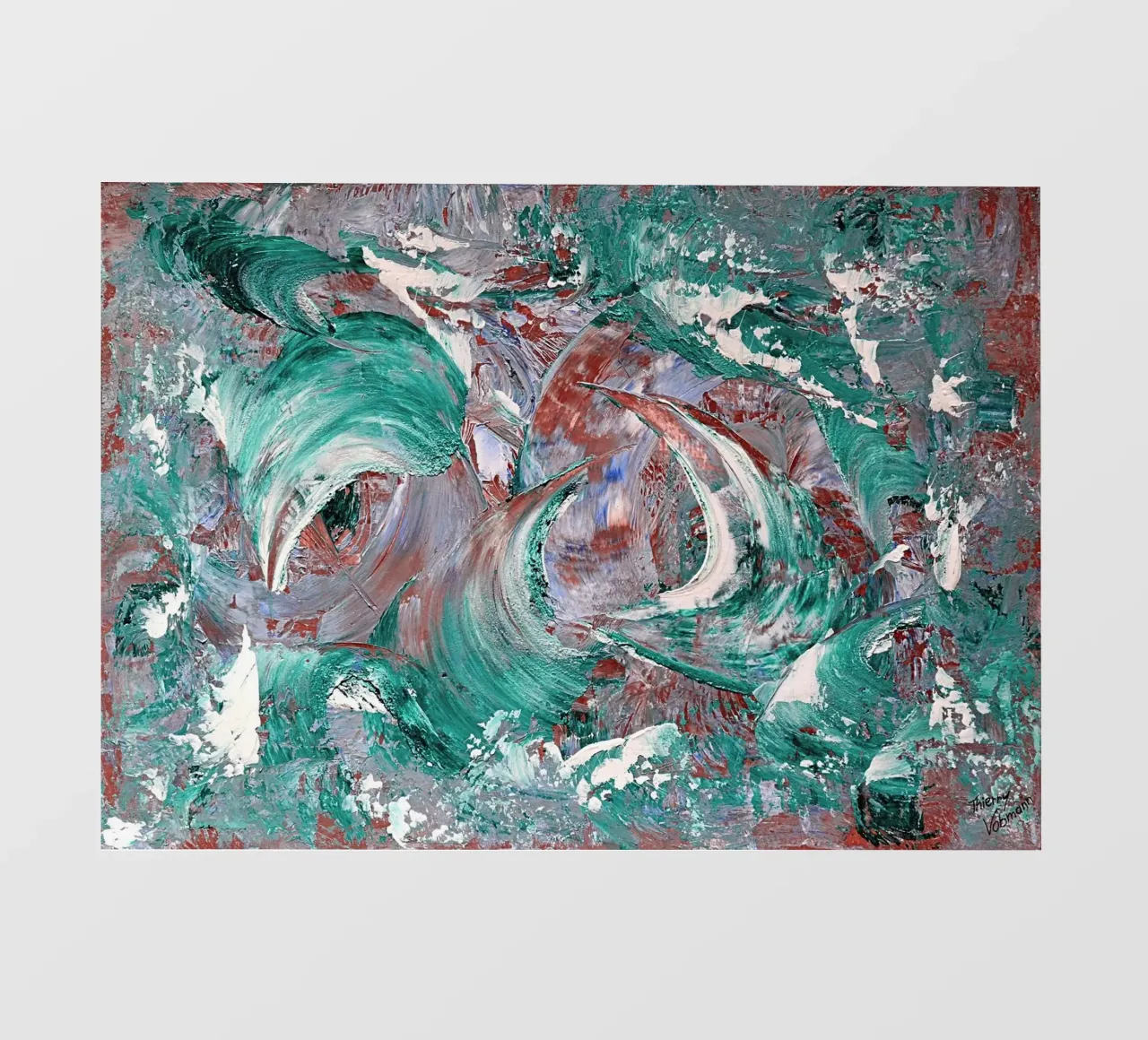 AQUATIC SHOW pellicola backlit da Thierry Vobmann Abstract painting