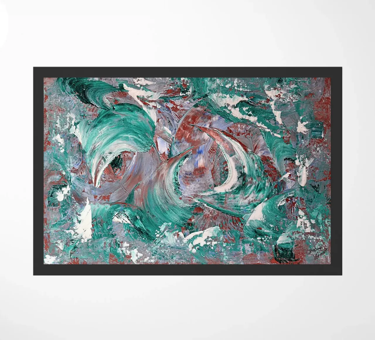 AQUATIC SHOW zerbino da Thierry Vobmann Abstract painting
