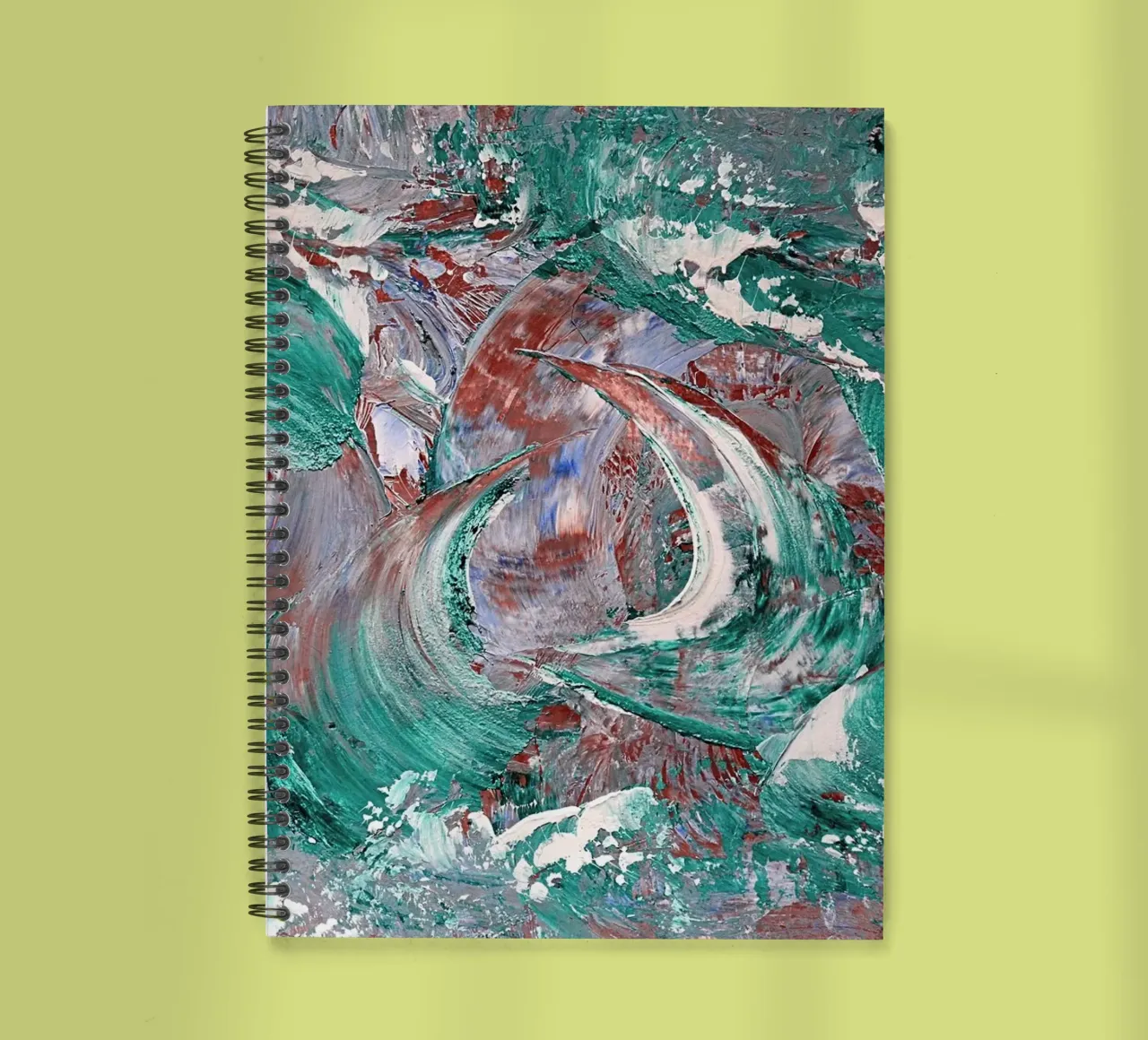 AQUATIC SHOW spiral notebook by Thierry Vobmann Abstract painting