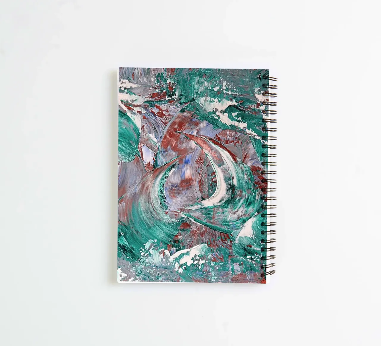 AQUATIC SHOW spiral notebook by Thierry Vobmann Abstract painting