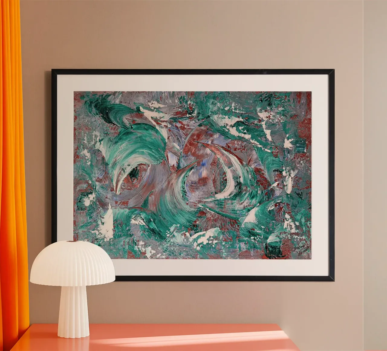 AQUATIC SHOW carta hahnemühle da Thierry Vobmann Abstract painting