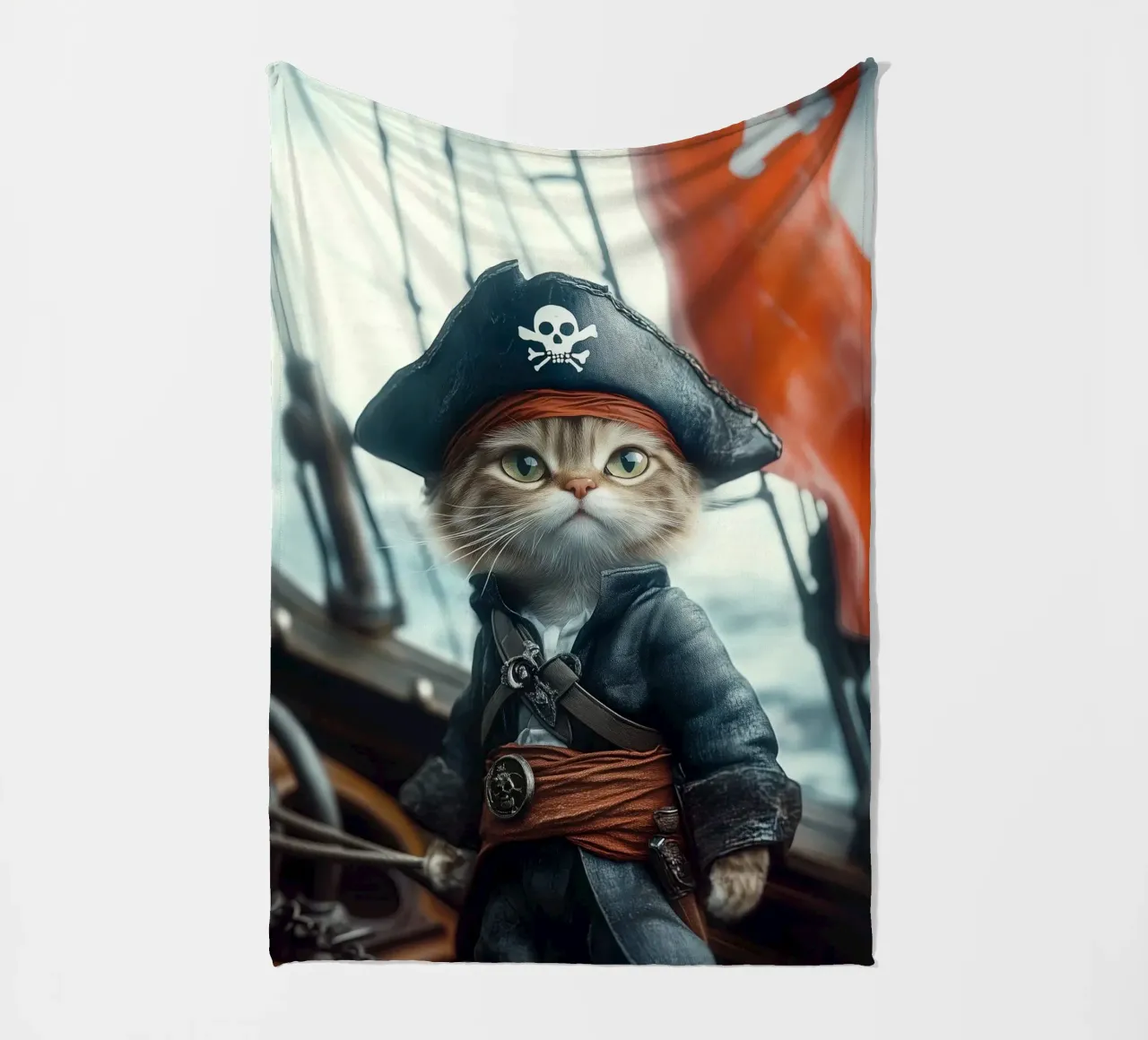 He is a pirate No. 02 coperta in pile da lazydaypaper