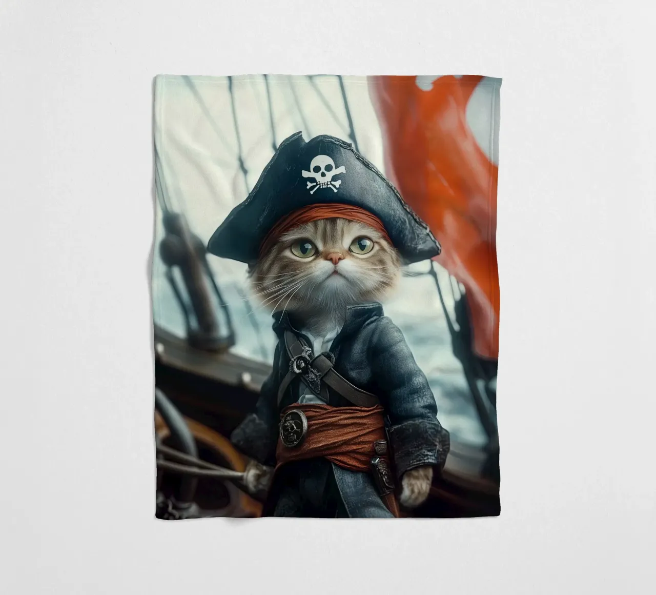 He is a pirate No. 02 coperta in pile da lazydaypaper