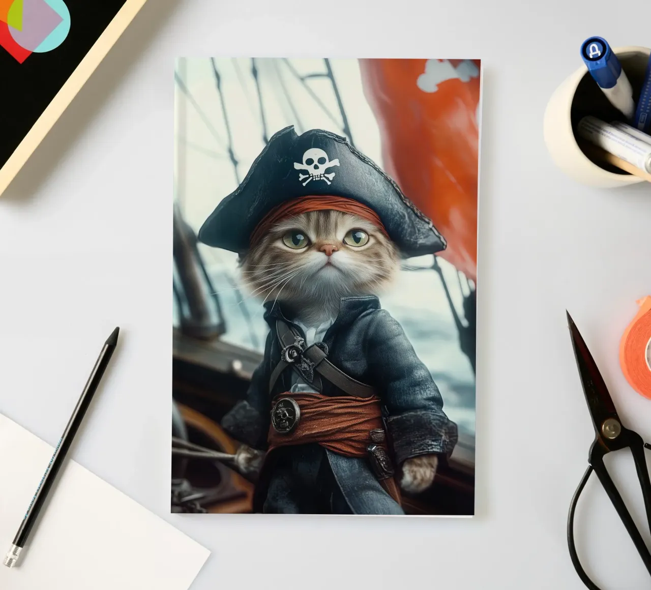He is a pirate No. 02 notebook by lazydaypaper