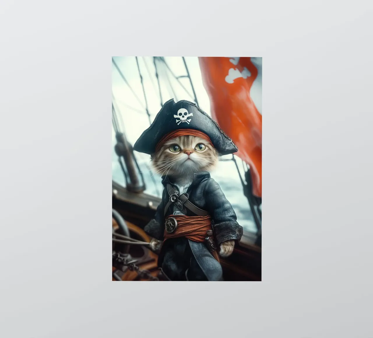 He is a pirate No. 02 adesivo da lazydaypaper