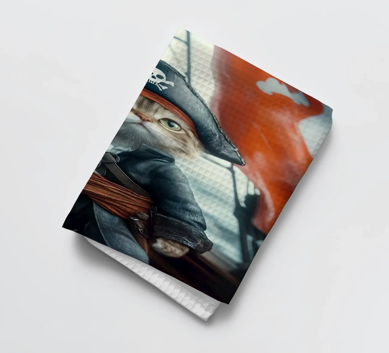 He is a pirate No. 02 canovaccio da cucina da lazydaypaper