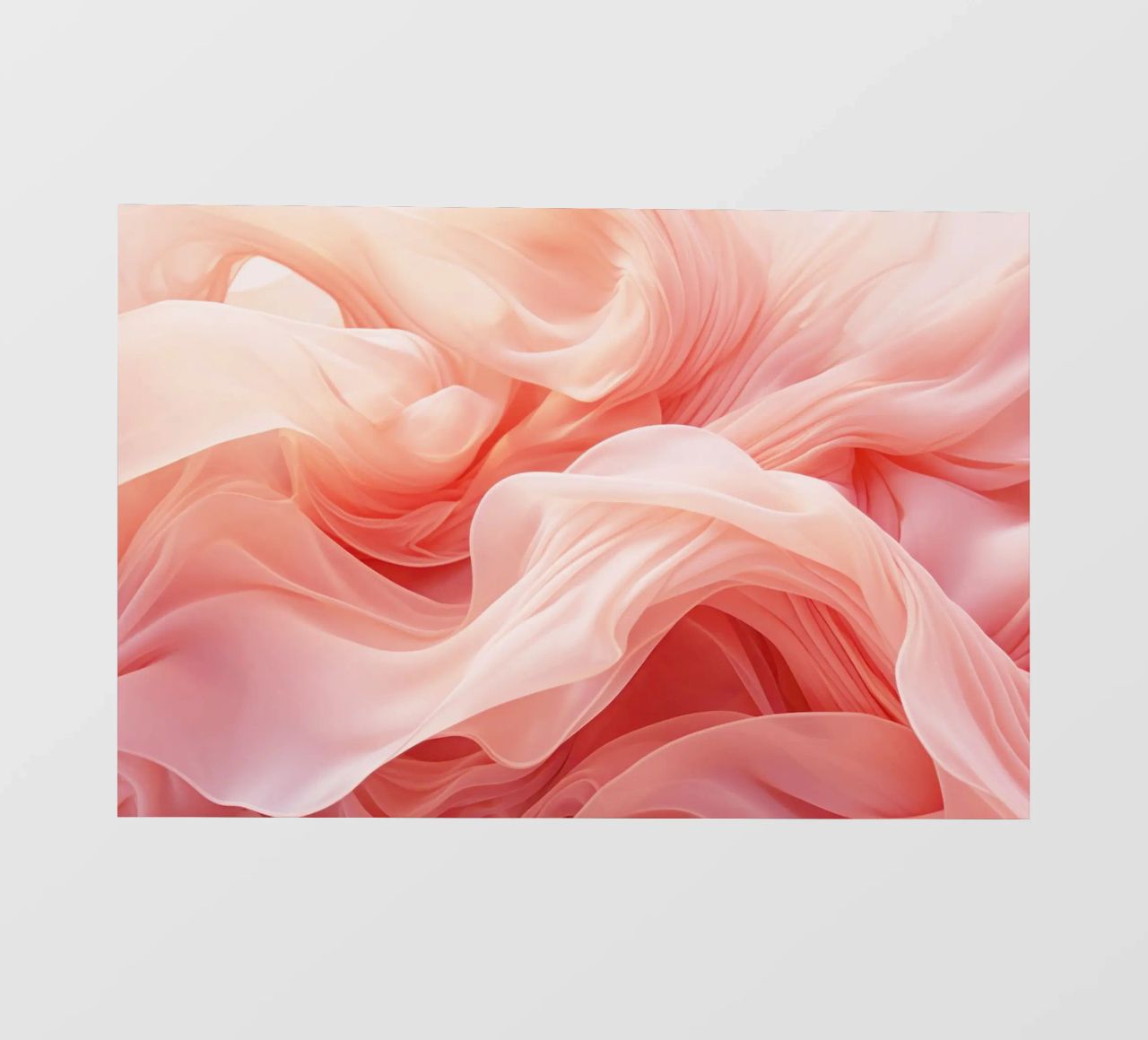 Ethereal Soft Peach Fluid Dreams bâche pvc de Modern Muse