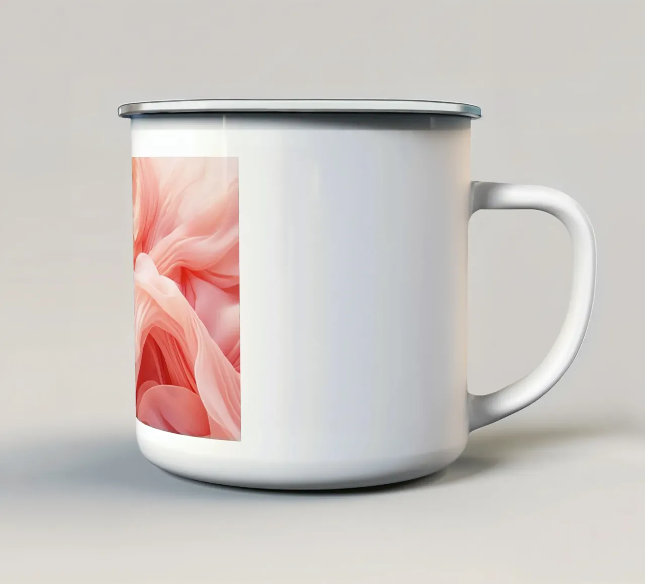 Sogni fluidi eterei di pesca morbida tazza in smalto da Modern Muse