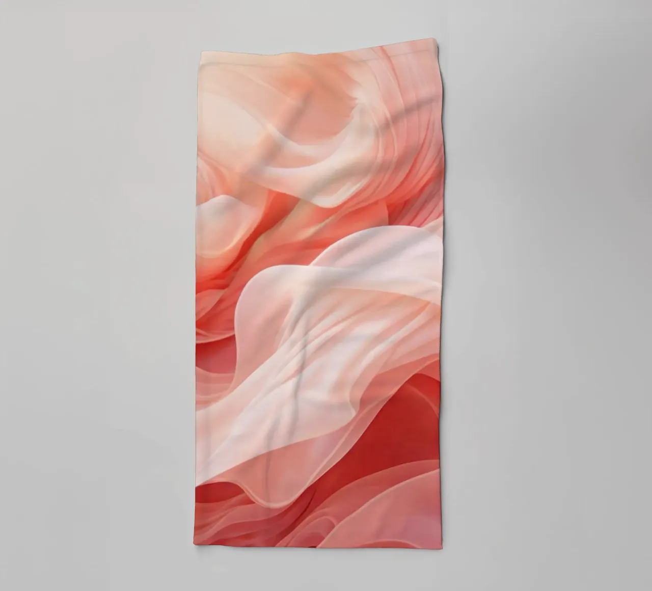 Ethereal Soft Peach Fluid Dreams towel by Modern Muse
