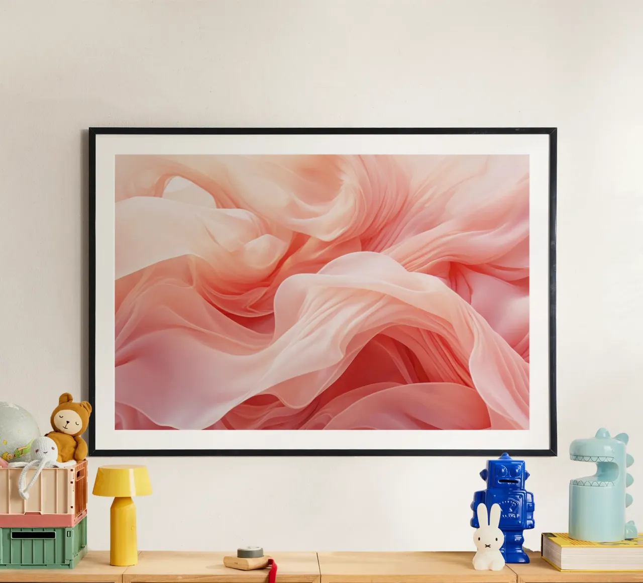 Ethereal Soft Peach Fluid Dreams Hahnemühle von Modern Muse