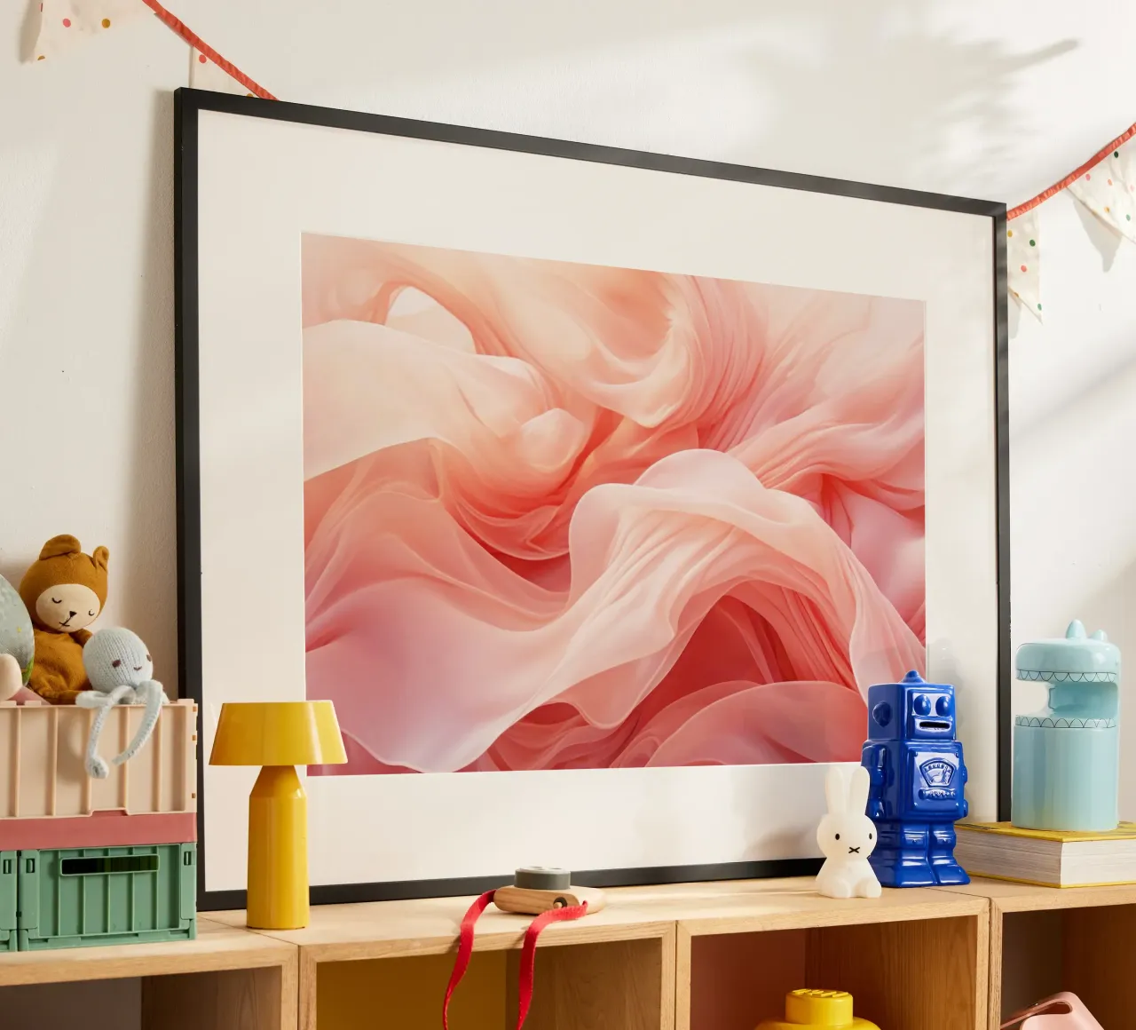 Ethereal Soft Peach Fluid Dreams Hahnemühle von Modern Muse