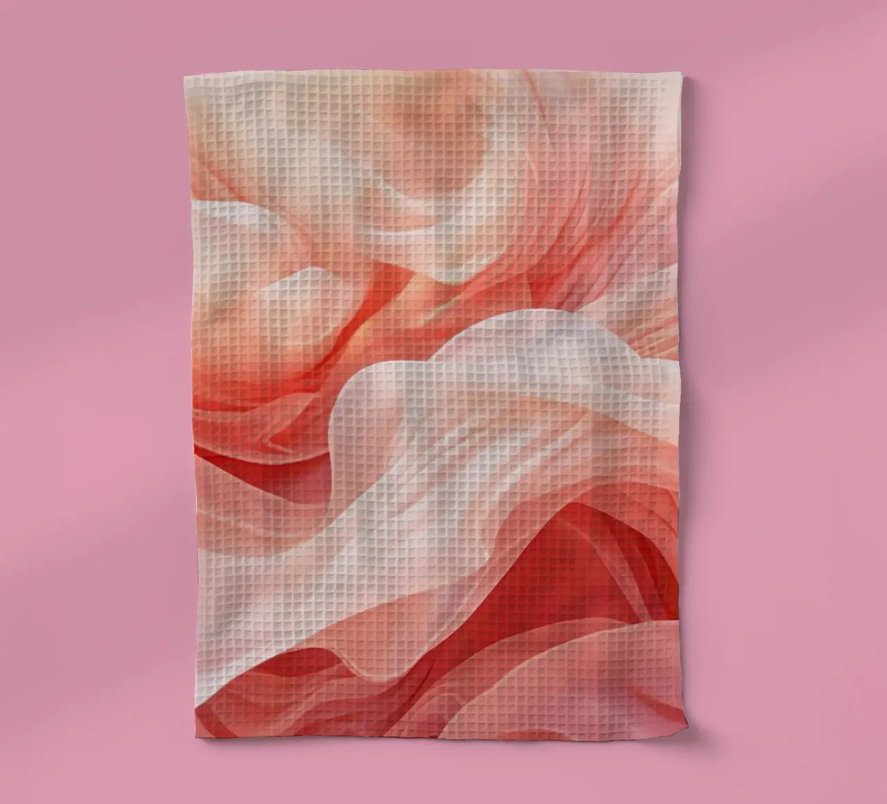 Ethereal Soft Peach Fluid Dreams Geschirrtuch von Modern Muse