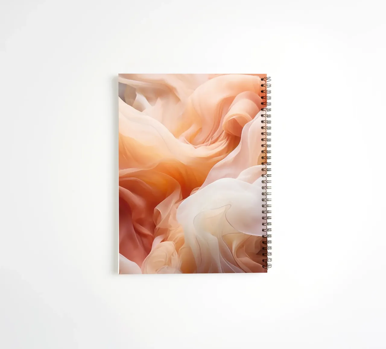Ethereal Soft Peach Fluid Dreams spiral notebook by Modern Muse
