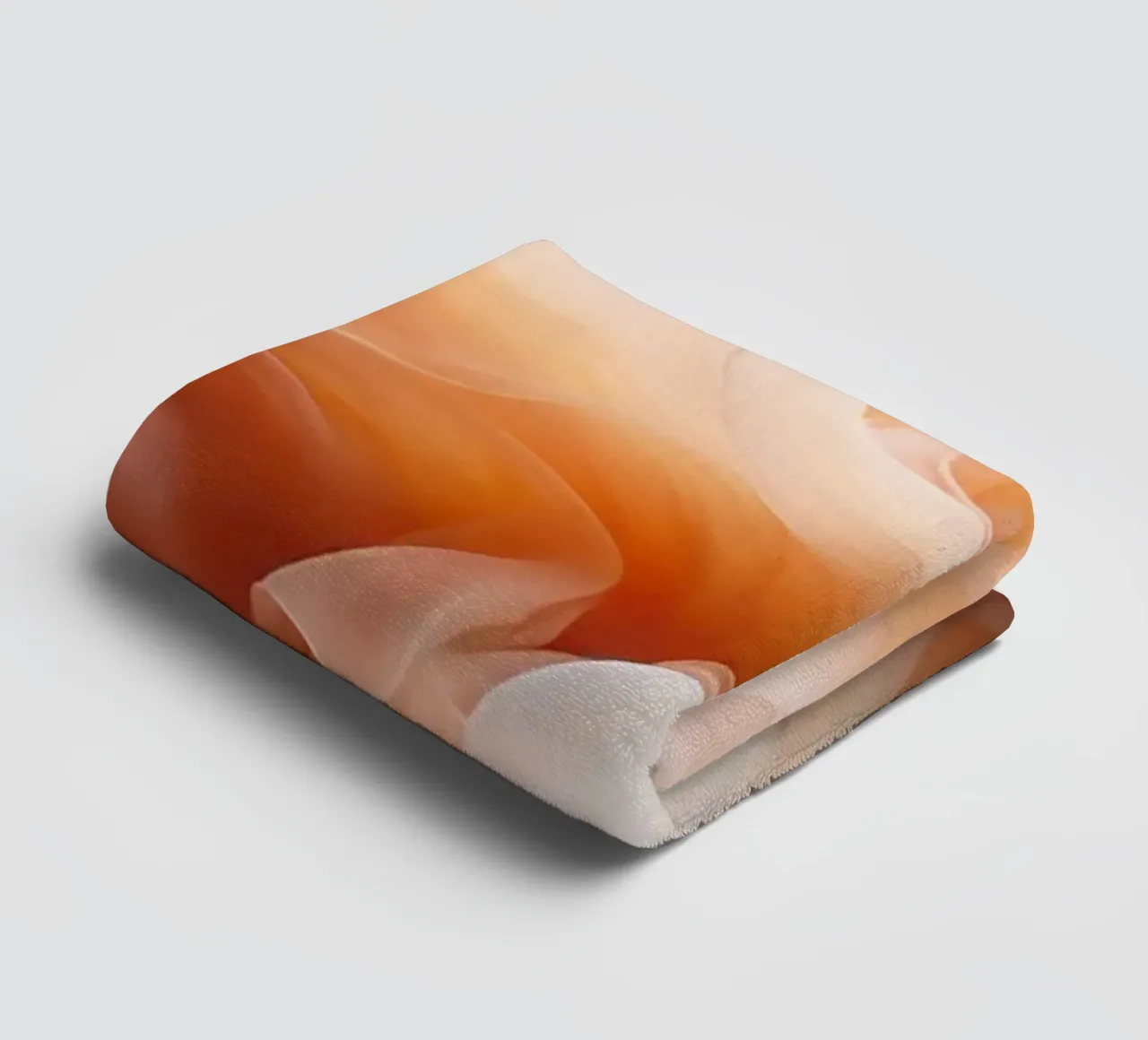 Ethereal Soft Peach Fluid Dreams towel by Modern Muse