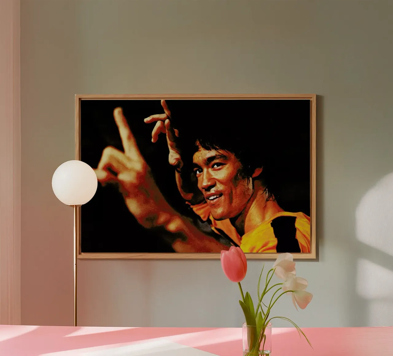 Bruce Lee in 'Game of Death' alluminio dibond da Gallery Print and Art Limited