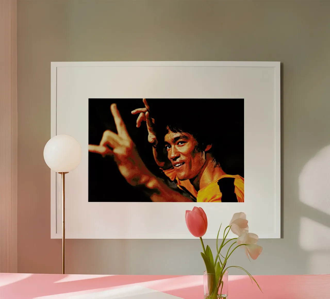 Bruce Lee in 'Game of Death' carta hahnemühle da Gallery Print and Art Limited