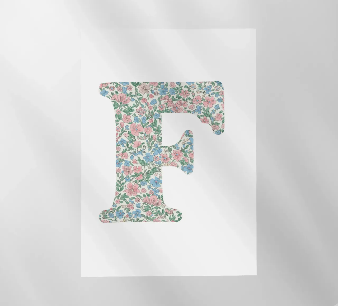 Floral F pellicola backlit da KidzStudio