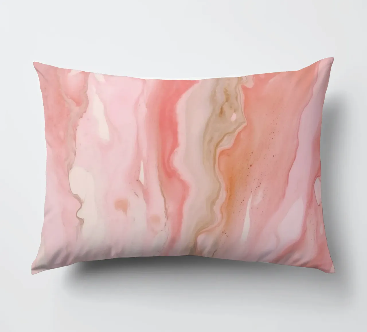 Luxuriöser Marmor Blush Pink Kissen von Modern Muse