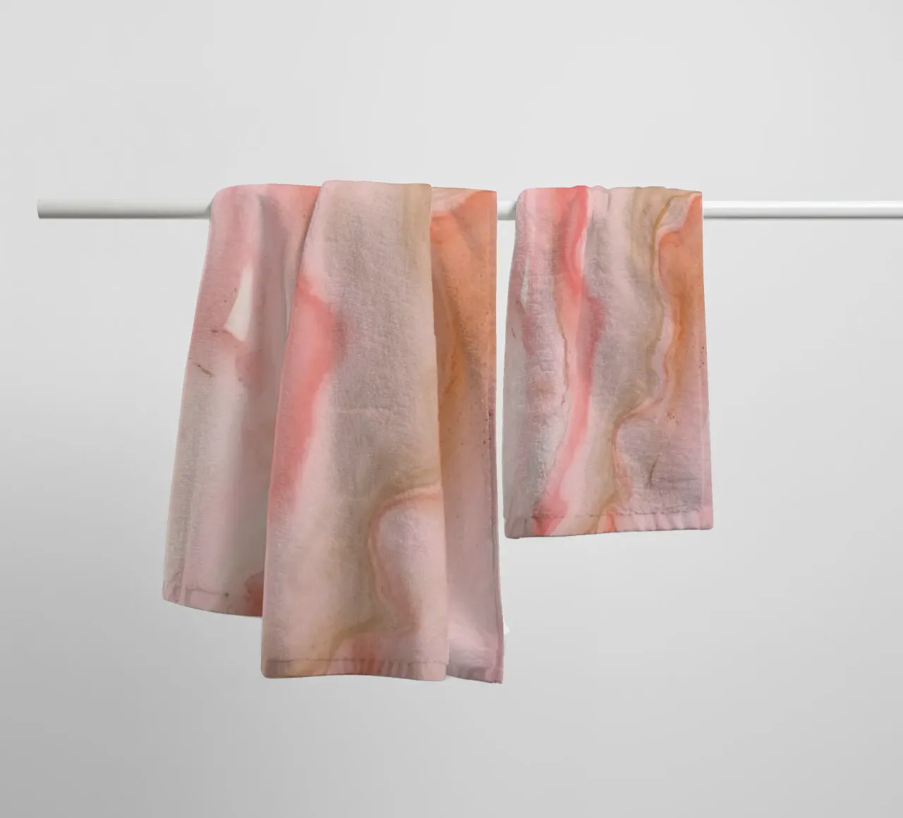 Luxury Marble Blush Pink towel by Modern Muse