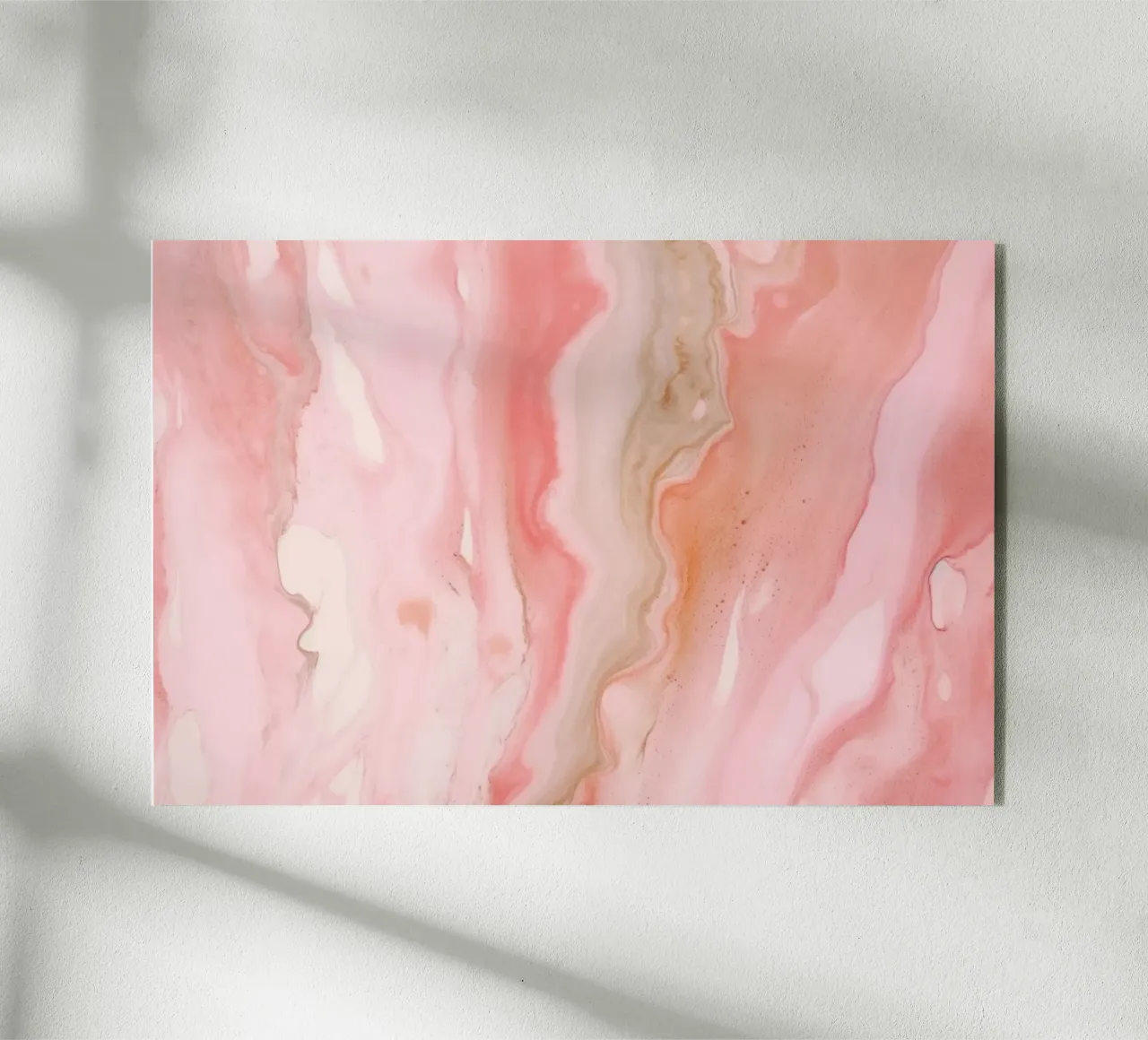 Luxury Marble Blush Pink acrylic glass by Modern Muse