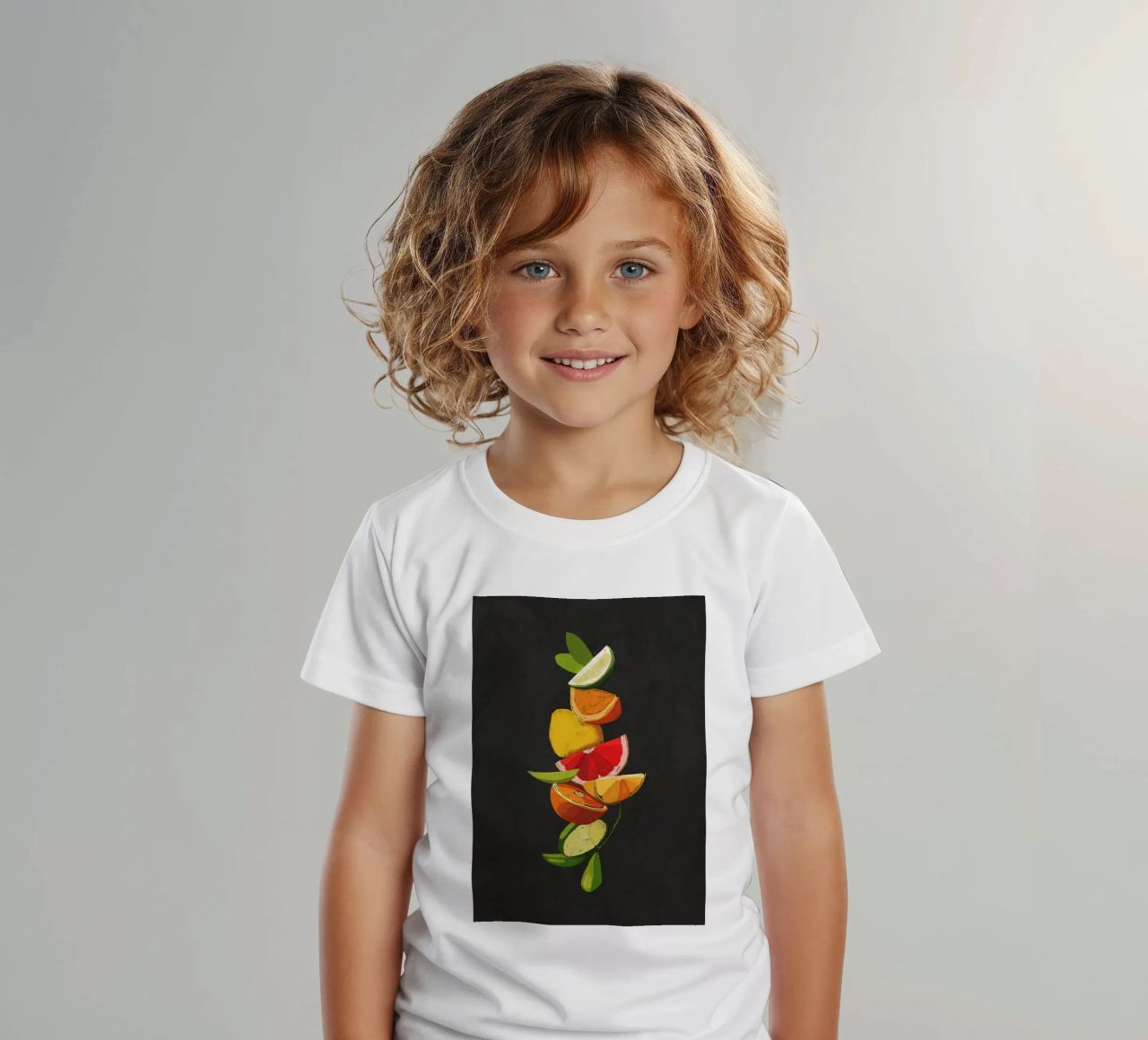 Frutta 7 scala t-shirt bambini da LeaDArt