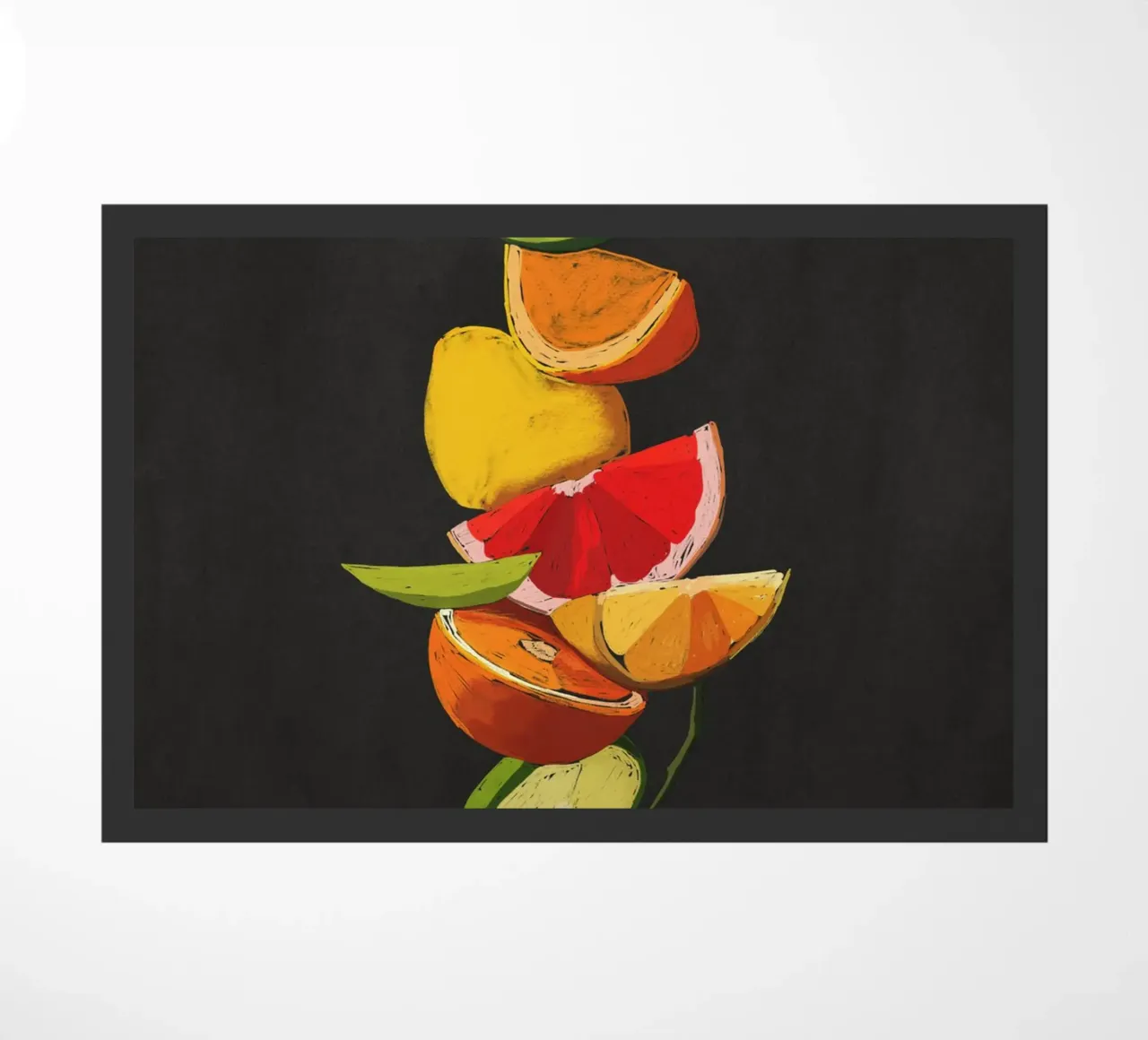 Fruit 7 schaal deurmat van LeaDArt
